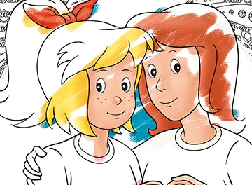 Bibi und Tina Motive zum Ausdrucken und Ausmalen