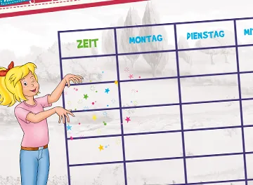 Stundenplände von Bibi und Tina